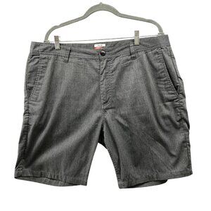 KATIN Chino Shorts Mens Size 38 Gray Flat Front 8'' Inseam Surf Beach